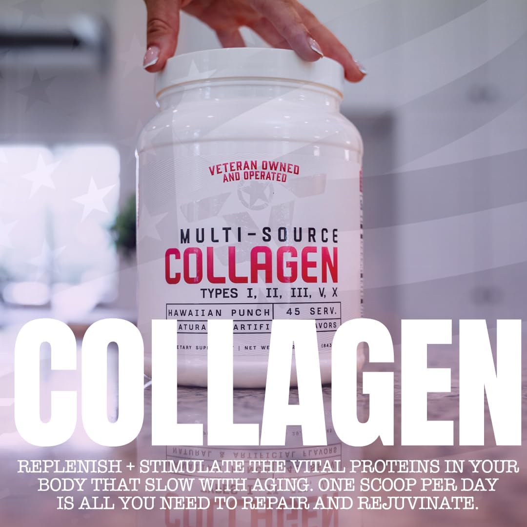 Frontline Formulations Multi-Source Collagen, Promotes Hair, Skin and Nail Health, French Vanilla