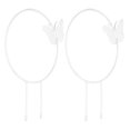 2Pcs Butterfly Garden Climbing Trellis Beautiful Iron Plant Trellis for
