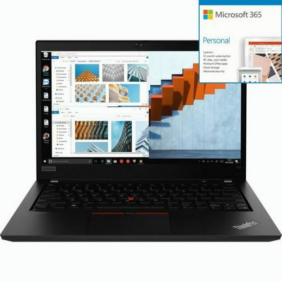 Lenovo ThinkPad T14 Gen 2 20W000T6US 14" Touchscreen Noteboo   Microsoft 365 Bundle