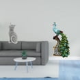 thumbnail image 2 of Estatua De Pavo Real Y Gato, Escultura Decorativa De Resina, Figura Coleccionable, Elegante Adorno De Mesa Para Entrada, Dormitorio, Oficina, Sala De Estar, Estantería, Hogar., 2 of 8