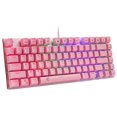 thumbnail image 2 of Teclado Gamer HUO JI  A Prueba de Agua Mecánico LED -Rosa, 2 of 2