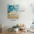 thumbnail image 3 of Sea Turtle Ocean Wall Art Inspirational Quotes Pictures Wall Decor Nautical Beach Canvas Painting Print Artwork Modern Home Decor Framed for Living room Bedroom Bathroom 12''''X16'''', 3 of 6