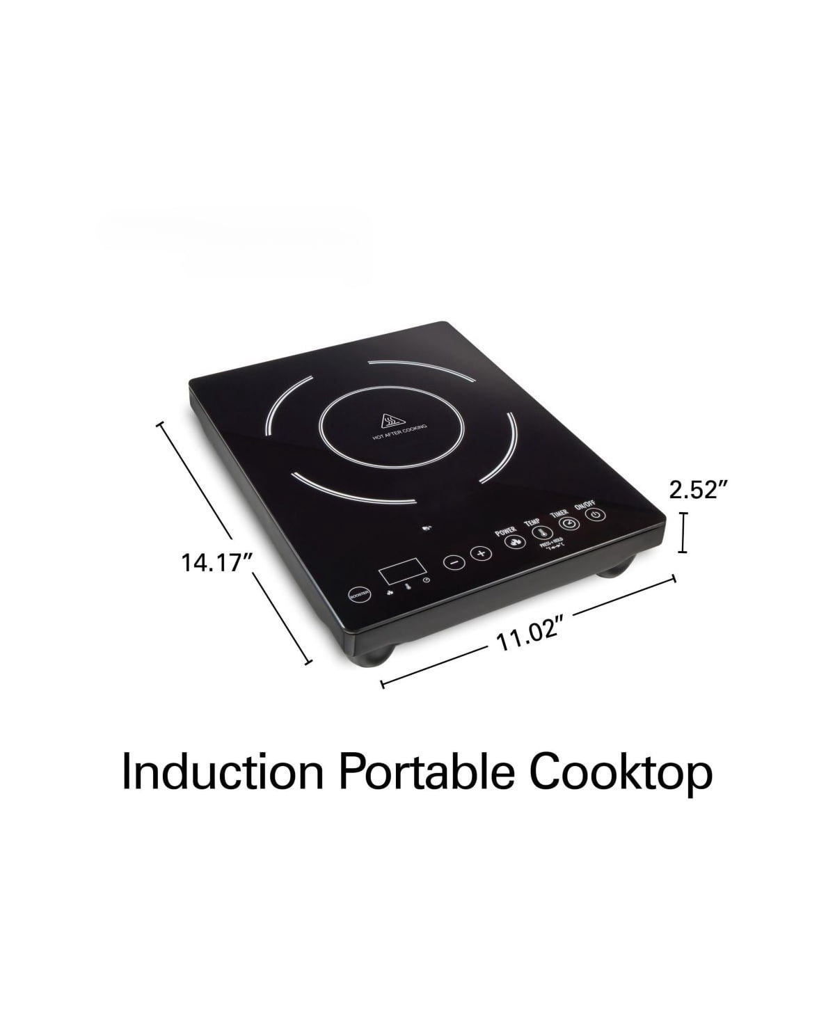Single Induction Cooktop with 10 Heat Levels - Fast Boiling & Flexible Cooking