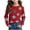 Red, variant on GigrtiJin Girls Casual Shirt Star Printed Round Neck Long Sleeve Blouse Trendy Pullover Tops 3-14 Years