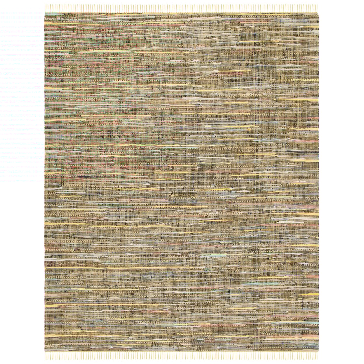 Yellow/Multi, variant on SAFAVIEH Rag Candis Striped Cotton Runner Rug, Turquoise/Multi, 2'3" x 7'