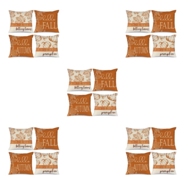 Cateissary Funda de almohada de 4 piezas, elección duradera para el Día de Acción de Gracias, funda decorativa para almohada, Halloween-14 Type2 NO2