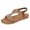 Brown, variant on Virmaxy Womens Fashion Non-slip Women Large Bohemian Elastic Rhinestone Flower Roman Sandals Black 36