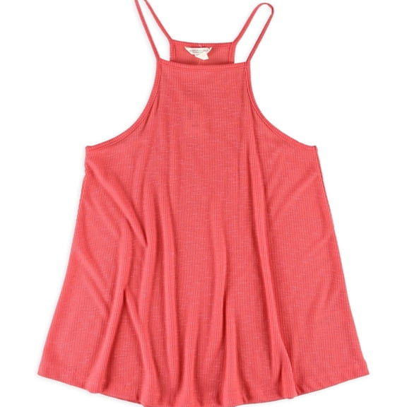 Aeropostale Womens High Neck Tank Top, Orange, Small