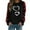 A-Black617, variant on XIAOCHA Women Double Heart Embellished Sweatshirt Valentine Loose Long Sleeve Round Neck Pullover Spring Soft Daily Top