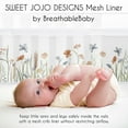 thumbnail image 3 of Sweet Jojo Designs + BreathableBaby Watercolor Floral Garden Sage Green Girl Breathable Mesh Crib Liner, 3 of 6