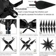 thumbnail image 2 of MINKUROW 50 Pcs Black Mylar Starburst Balloons,Explosion Star Foil Balloons,12 Point Cone Spike Balloons Party Decoration Supplies for Halloween Black, 2 of 5