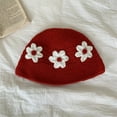 thumbnail image 6 of SikaFu Handmade Crochet Bucket Hats For Women Patch Flower Knitted Fisherman Hats Female Panama Bob Outdoor Holiday Sun Caps Lady Gorro, 6 of 6