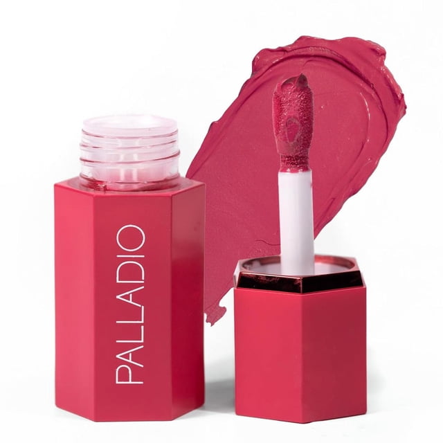 Palladio Rubor Líquido para Mejillas y Labios 2 en 1 Maquillaje, Rubor Facial, Fórmula Liviana en Cr