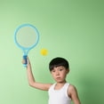 thumbnail image 3 of OUNONA 4Set Kids Badminton Racket Set Plastic for Parent-Child Games Non-Slip Design 15.72x9.43x1.18in, 3 of 8