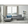 thumbnail image 2 of Divani Casa Nash Adjustable Backrest Modern Fabric Sectional Sofa in Gray, 2 of 6