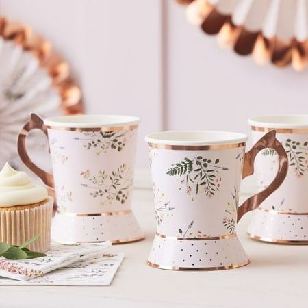 Ginger Ray - Paper Cups - Tea Cup Shaped