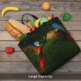 thumbnail image 6 of Naloa Hybrid Parrot in the Forest Tote Bag for Women, Foldable Tote Bag With Zipper, Large Shoulder Bag, Top Handle Handbag for Travel, Work, Shopping, 6 of 9