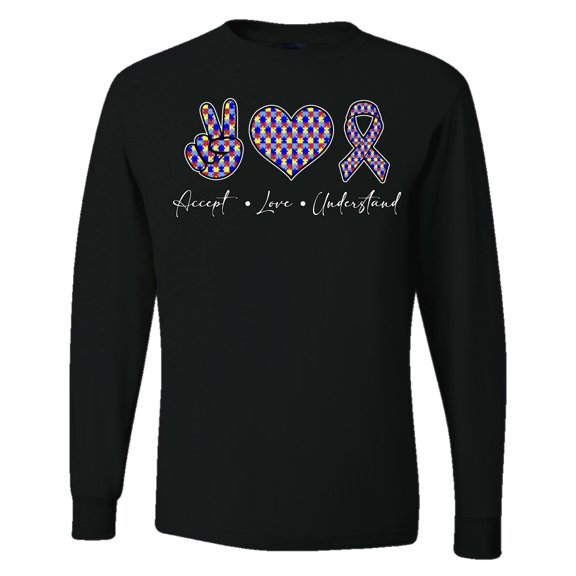 Wild Bobby Autism Accept Love Understand Autism Awareness Men Long Sleeve Shirt