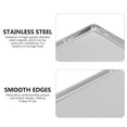 thumbnail image 6 of Raindrops Large Stainless Steel Rectangular Sizzling Platter Tray for Lunch Dinner Camping, 6 of 6