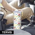 thumbnail image 6 of Pioneer Flower Floral Print Pattern 20oz Skinny Tumbler with Straw & Lid, Double Wall Vacuum Insulated Cup, Leak-Proof, Cup Holder Friendly, Hot 6H Cold 12H, 6 of 6