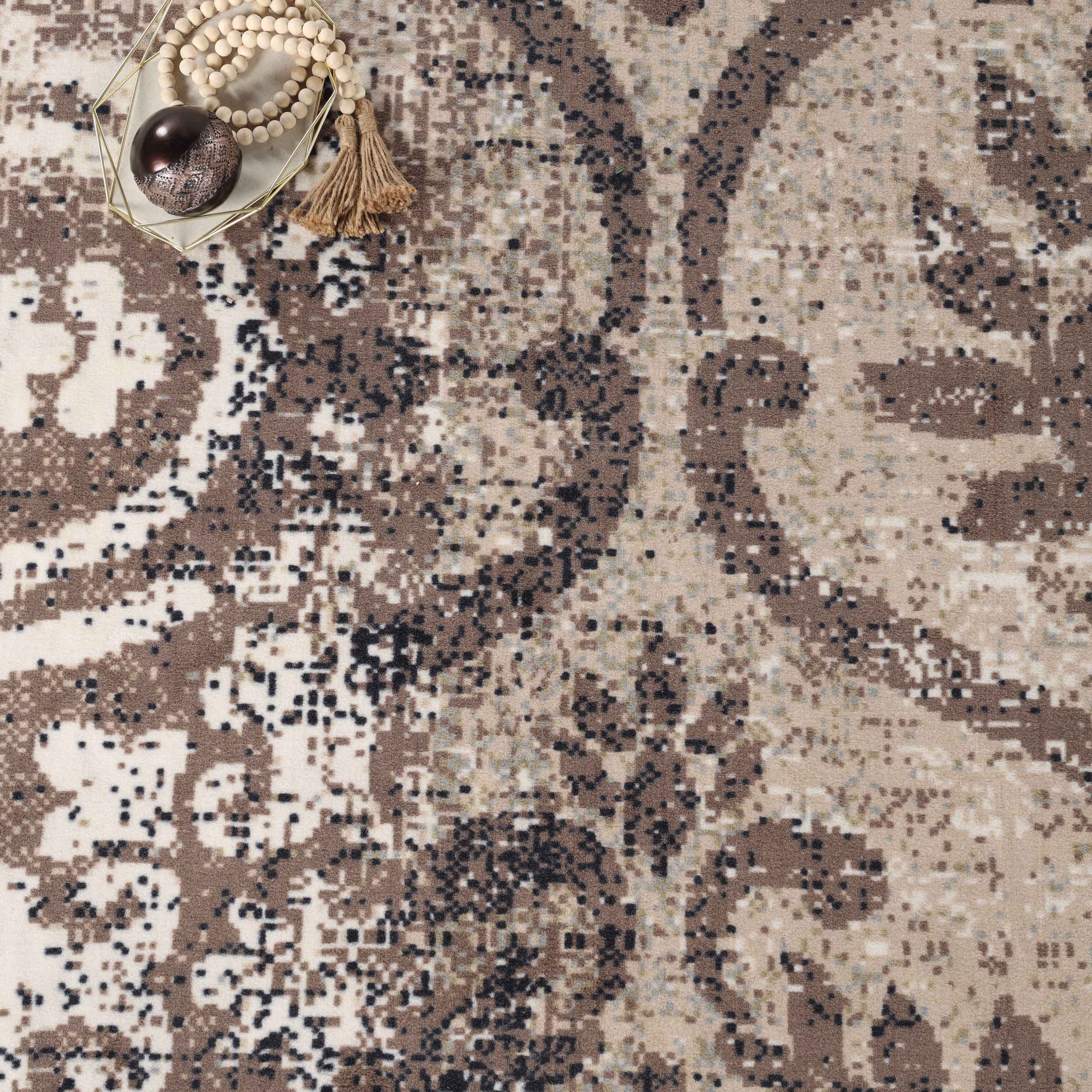 Superior Bristol Indoor Area Rug, 12' x 15', Beige-Brown