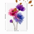 thumbnail image 3 of Watercolor Poppy Flower Canvas Print, Suitable for Living Room Bedroom Office Hallway Dining Room Hotel Gift for Her, 3 of 8