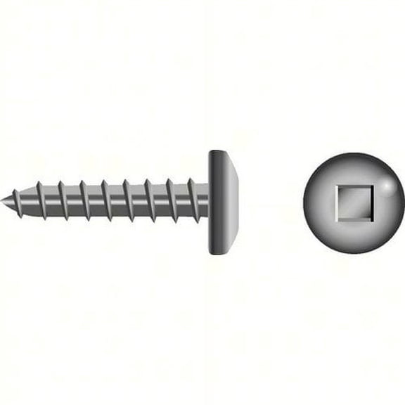 SeaChoice  01188; #10X3/4 Square Pan Sheet Metal Screw Stainless Steel 100/ Bag