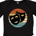 thumbnail image 4 of Inktastic Theater Masks Acting Retro Sunset Boys or Girls Long Sleeve Baby Bodysuit, 4 of 5