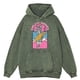 thumbnail image 5 of Sudadera con capucha para hombre, estilo retro, desgastado, con estampado de calavera y surf, estilo informal, de gran tamaño, 100 % algodón, 5 of 5