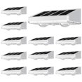 thumbnail image 1 of Luces solares para vallas NIORSUN, paquete de 12 unidades, LED impermeables, IP65, 1 of 6