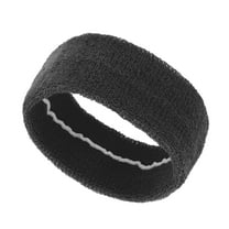 Unique Bargains 1 Pc Breathable Headband Solid Color Headband for Sport Black