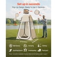 thumbnail image 6 of VEVOR Pop up Sports Tent, 47x47 in Clear Bubble Tent for 1 Person, Waterproof Outdoor Pod with Floor Mat & Top Cover, Garden Igloo Dome Tents Camping Shelter for Events Fishing Cheering, 6 of 9