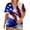 Beige, variant on yunLCZ Women Shirts Plus Size Patriotic Shirts For Women Summer 2025 Funny 4th Of July T Shirt Stripes Print American Flag Tee Tops