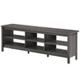 thumbnail image 5 of WAMPAT Farmhouse TV Stands for 75 inch Flat Screen Wood Media Console Storage Cabinet Entertainment Center, 70 inch, Black, 5 of 8