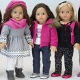 thumbnail image 4 of Sophia's Fleece Sweatshirt with faux fur Collar for 18" Dolls, Hot Pink, 4 of 4