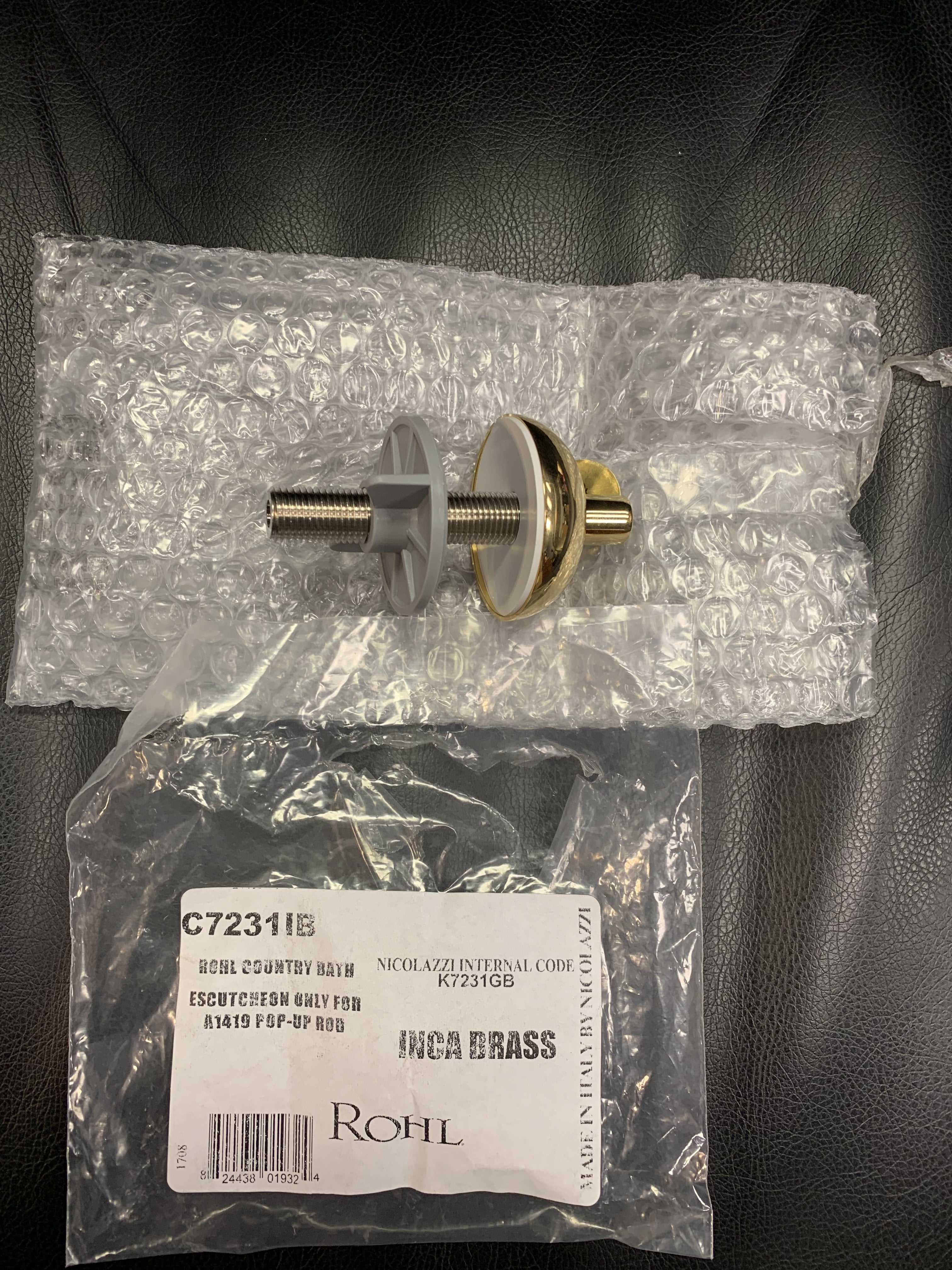 Satin Nickel Rohl A1911XMSTN U.3752Lsp-Eb-2 A1911Xm Palladian Pair of 1/2 Hot and Cold Sidevalves Only with Metal Cross