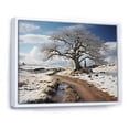 thumbnail image 2 of Designart "Meadow Horizon With A Road" Meadow Floater Framed Canvas Art Print, 2 of 5
