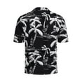 thumbnail image 5 of LYXSSBYX Big and Tall Mens Shirts Short Sleeves Clearance Men's Hawaiian Print Lapel Short Sleeve Shirt, 5 of 7