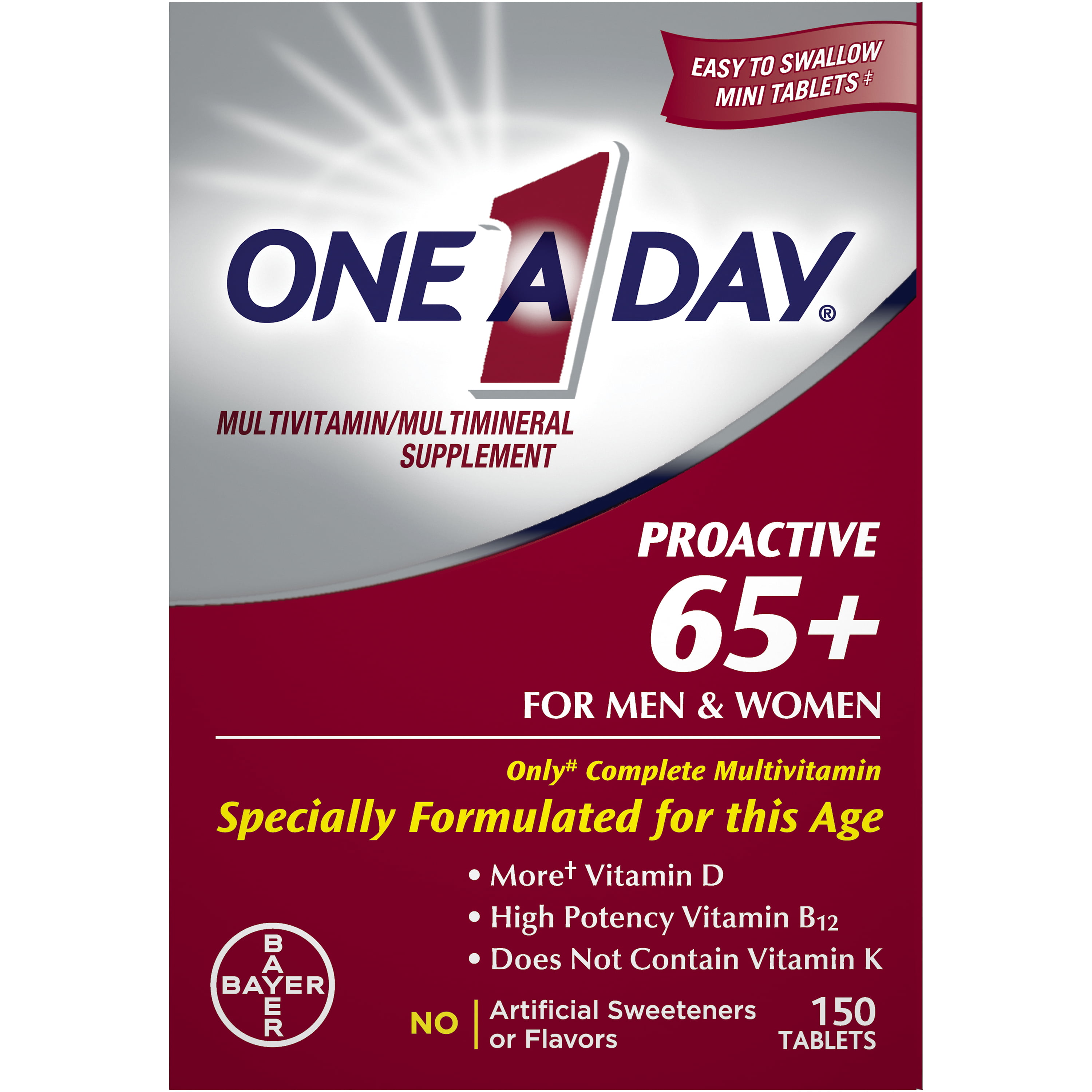 One A Day Proactive 65 Men Womens Multivitamin
