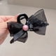 thumbnail image 1 of Elegante horquilla de alta gama con forma de tiburón y pinza para el pelo de plumas negras grandes para mujer, 1 of 6