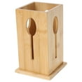 thumbnail image 1 of Bamboo Utensil Holder Draining Utensil Container Flatware Organizer for Kitchen Restaurant, 1 of 8