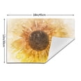 thumbnail image 3 of YFYANG Washable Heat-Resistant Placemats, 70% PVC/30% Polyester, Sunflower Graffiti Art Kitchen Table Mat, 12" x 18" 1 Pcs, 3 of 6