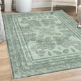 thumbnail image 1 of Boho Decorative Rug, Vintage Look Ethnic Look Pattern of Paisley Details Bohemian Feels Damask, Quality Carpet for Bedroom Dorm and Living Room, 6 Sizes, Grey Teal Pale Green, by Ambesonne, 1 of 4