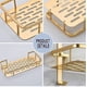 thumbnail image 3 of No Drilling Shower Shelf, Square Bathroom Shelf Wall Shelf for Bathroom Storage Small Wall Mounted Shower Basket with Hooks (2 Tiers, Champagne Gold), 3 of 5