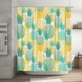 thumbnail image 4 of Fuzoiu Pineapples1 Print Waterproof Shower Curtain 72x72in with Heavy Duty Metal Grommets,Machine Washable Spring Modern Shower Curtains, 4 of 4