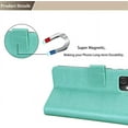 thumbnail image 4 of for Xiaomi Redmi Note 11 4G (Not 5G) Wallet Case for Women, Rose Flower Cover with Credit Card Holder Cash Pockets [Wrist Strap] Flip Phone Case for Xiaomi Redmi 11 RS Green, 4 of 14