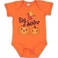thumbnail image 3 of Inktastic Big Sister Pumpkins with Fall Leaves Girls Baby Bodysuit, 3 of 5