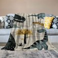 thumbnail image 2 of Orinice Dinosaur Tree Person Warm Lightweight Blanket Soft Fleece Blankets All Seasons Excellent Hand Feel for Living Rooms Sofa Decor Cow Gifts 40x50in, 2 of 6