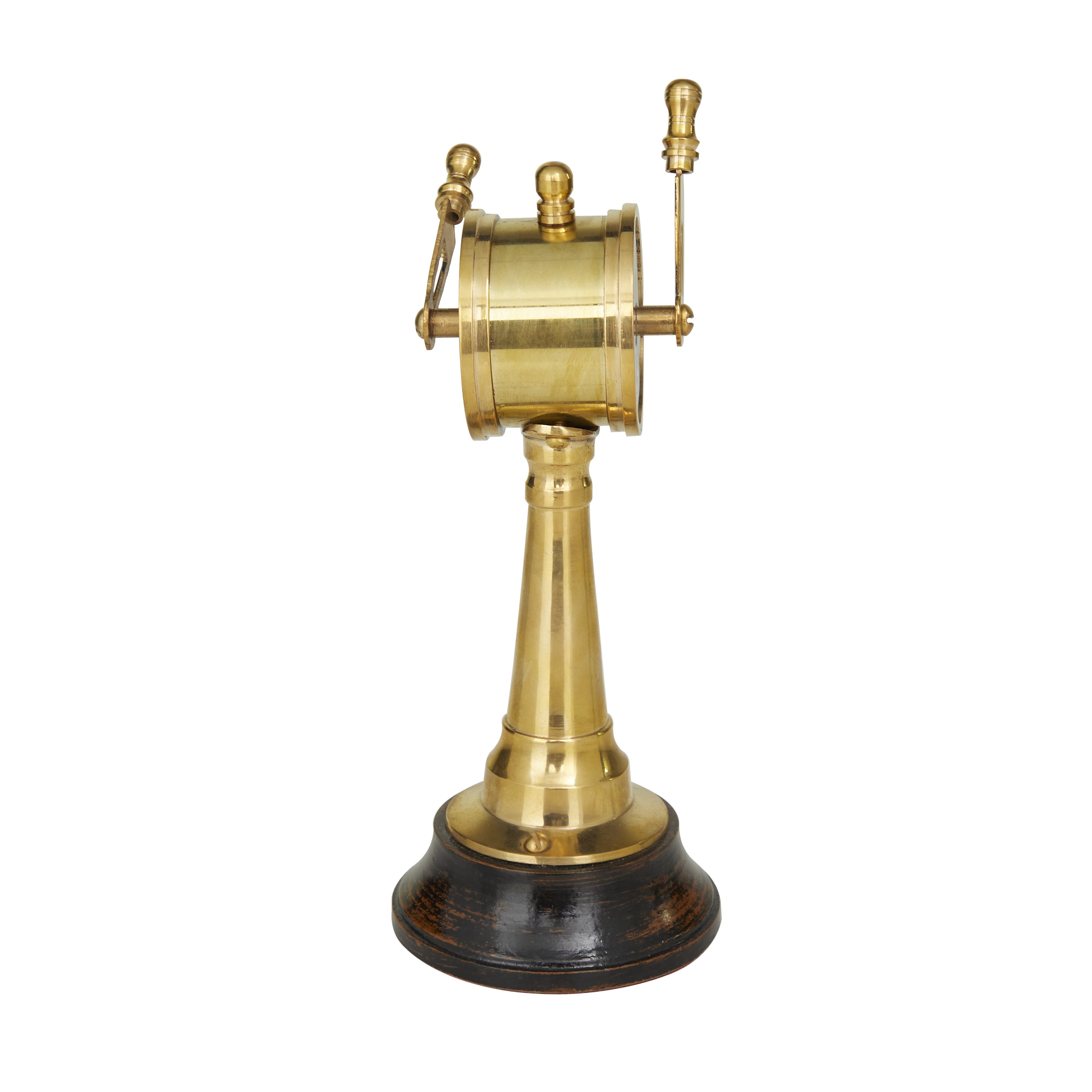 DecMode 3" x 7" Gold Metal Ship Telegraph, 1-Piece