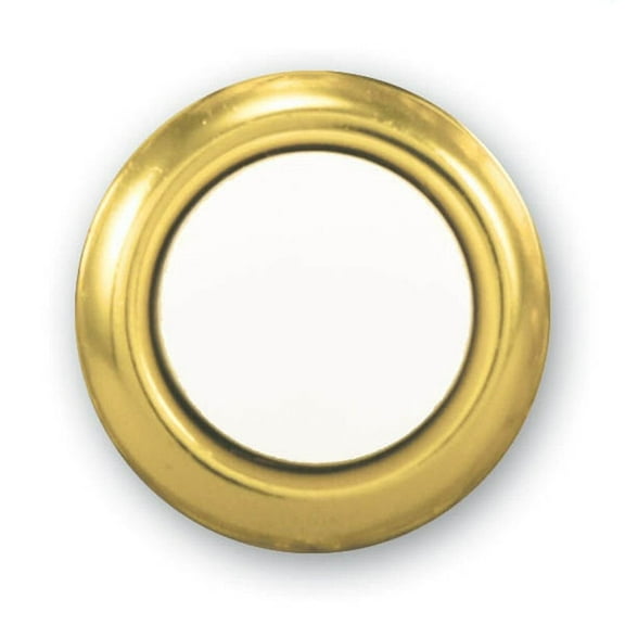 Heath Zenith Polished Brass Metal Wired Pushbutton Doorbell